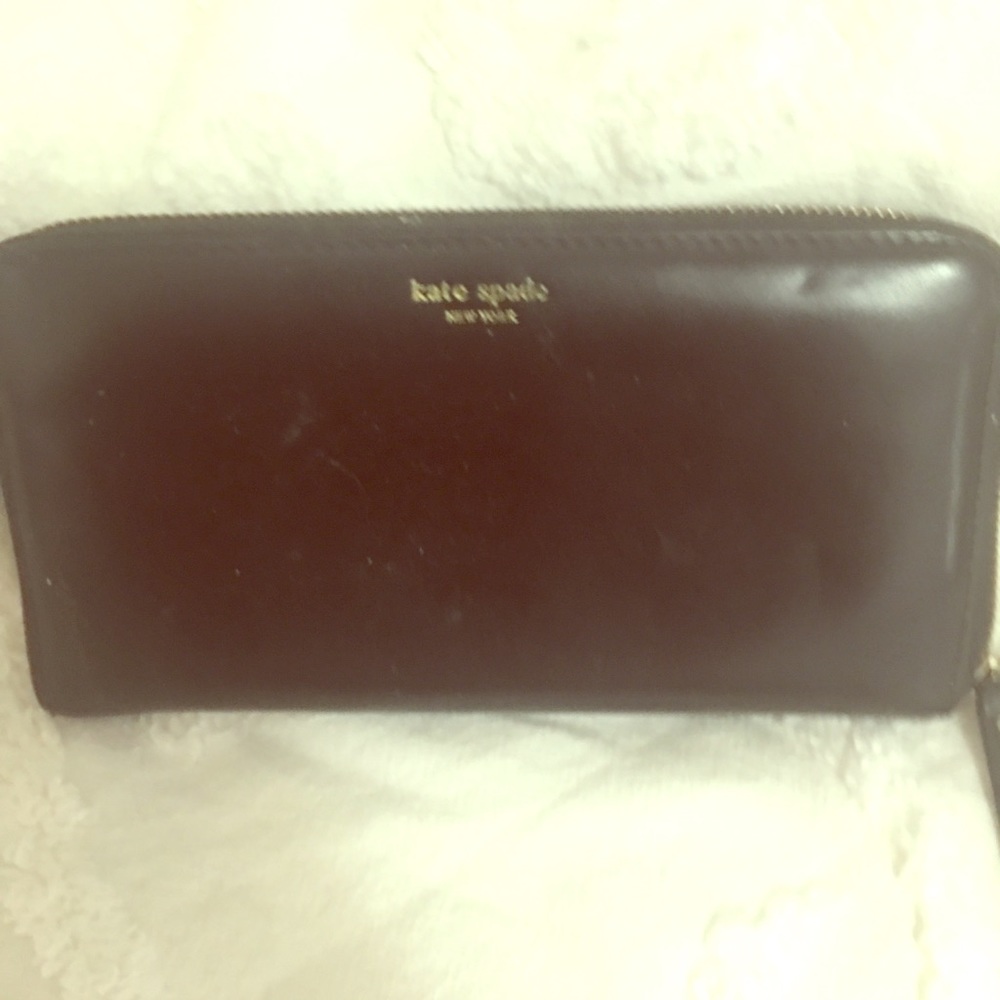 Late Spade Black large Wallet